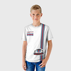 Футболка детская Porsche Martini Racing, цвет: 3D-принт — фото 2