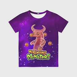 Футболка детская My singing monsters ЭПИЧЕСКИЙ ВУЖАС, цвет: 3D-принт