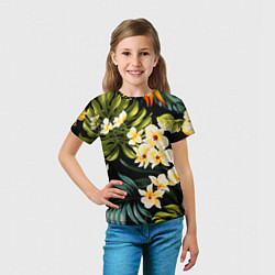 Футболка детская Vanguard floral composition Summer, цвет: 3D-принт — фото 2