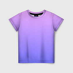 Футболка детская PINK-PURPLE GRADIENT ГРАДИЕНТ РОЗОВО-ФИОЛЕТОВЫЙ, цвет: 3D-принт