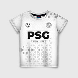 Футболка детская PSG Champions Униформа, цвет: 3D-принт