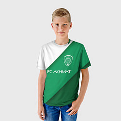 Футболка детская ФК АХМАТ - ГОРОД ГРОЗНЫЙ, цвет: 3D-принт — фото 2