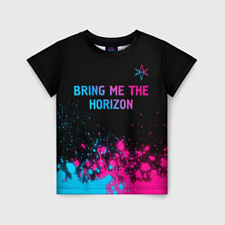 Футболка детская Bring Me the Horizon Neon Gradient, цвет: 3D-принт