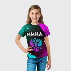 Футболка детская Нина Россия, цвет: 3D-принт — фото 2