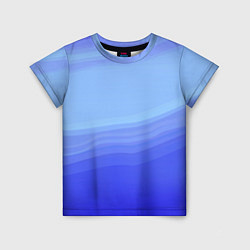 Футболка детская Blue abstract pattern, цвет: 3D-принт