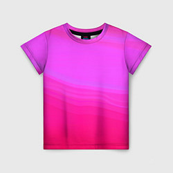 Футболка детская Neon pink bright abstract background, цвет: 3D-принт