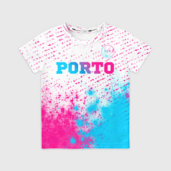 Футболка детская Porto Neon Gradient, цвет: 3D-принт
