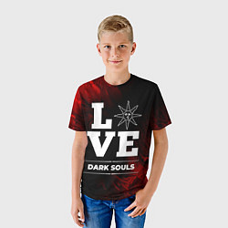 Футболка детская Dark Souls Love Классика, цвет: 3D-принт — фото 2
