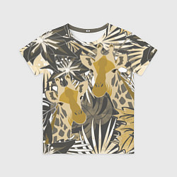 Футболка детская Жирафы в тропиках, цвет: 3D-принт