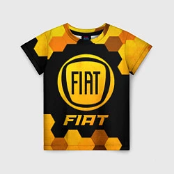 Футболка детская Fiat - Gold Gradient, цвет: 3D-принт