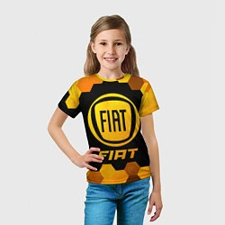 Футболка детская Fiat - Gold Gradient, цвет: 3D-принт — фото 2