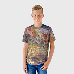 Футболка детская Горная порода возраст которых превышает 3,6 миллиа, цвет: 3D-принт — фото 2