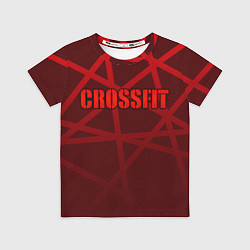 Футболка детская CROSSFIT - КРАСНЫЕ ЛИНИИ, цвет: 3D-принт