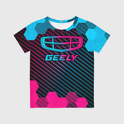 Футболка детская Geely - neon gradient, цвет: 3D-принт