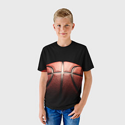 Футболка детская Basketball ball, цвет: 3D-принт — фото 2