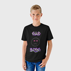 Футболка детская Sad Boys логотип, цвет: 3D-принт — фото 2