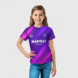 Футболка детская Napoli legendary sport grunge, цвет: 3D-принт — фото 2