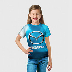 Футболка детская Mazda - sport - абстракция, цвет: 3D-принт — фото 2