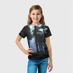 Футболка детская STALKER Лес и РЛС Дуга, цвет: 3D-принт — фото 2