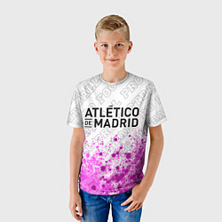 Футболка детская Atletico Madrid pro football: символ сверху, цвет: 3D-принт — фото 2