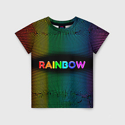 Футболка детская Радужные точки - Rainbow, цвет: 3D-принт