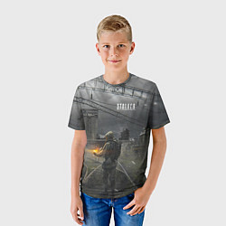 Футболка детская STALKER Одиночка Идёт Во Время Шторма, цвет: 3D-принт — фото 2