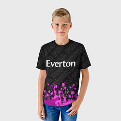 Футболка детская Everton pro football: символ сверху, цвет: 3D-принт — фото 2