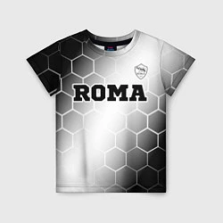 Футболка детская Roma sport на светлом фоне: символ сверху, цвет: 3D-принт
