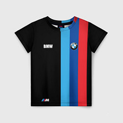Футболка детская BMW - М Линии : Черный, цвет: 3D-принт
