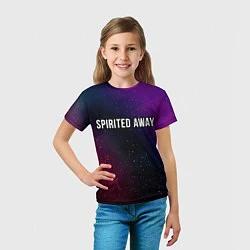 Футболка детская Spirited Away gradient space, цвет: 3D-принт — фото 2