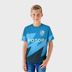 Футболка детская Ротор - Волгоград - Футбольный клуб, цвет: 3D-принт — фото 2