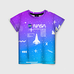 Футболка детская Nasa фигурки, цвет: 3D-принт