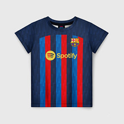 Футболка детская Педри Барселона форма 20222023, цвет: 3D-принт