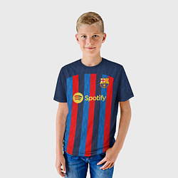 Футболка детская Левандовский Барселона форма 20222023, цвет: 3D-принт — фото 2