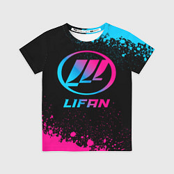 Футболка детская Lifan - neon gradient, цвет: 3D-принт