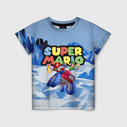 Футболка детская Марио и Луиджи гонщики - Super Mario, цвет: 3D-принт