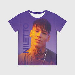 Футболка детская Niletto на фиолетовом фоне, цвет: 3D-принт