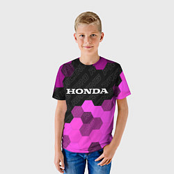 Футболка детская Honda pro racing: символ сверху, цвет: 3D-принт — фото 2