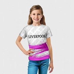 Футболка детская Liverpool pro football: символ сверху, цвет: 3D-принт — фото 2