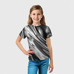 Футболка детская Объёмный сатин - текстура, цвет: 3D-принт — фото 2