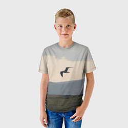 Футболка детская Чайка, цвет: 3D-принт — фото 2