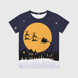 Футболка детская Городской новгодний пейзаж, цвет: 3D-принт