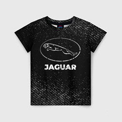 Футболка детская Jaguar с потертостями на темном фоне, цвет: 3D-принт