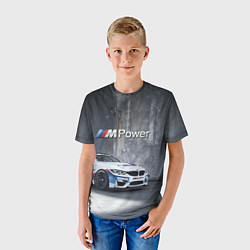 Футболка детская BMW M4 GT4 - racing team - motorsport, цвет: 3D-принт — фото 2