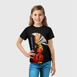 Футболка детская Сайтама Ванпанчмен, цвет: 3D-принт — фото 2