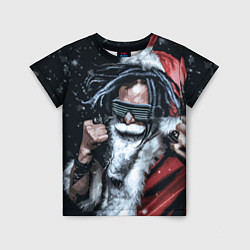 Футболка детская Cool Santa Rastaman, цвет: 3D-принт