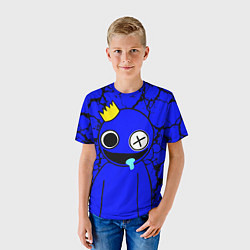 Футболка детская Радужные друзья персонаж Синий, цвет: 3D-принт — фото 2