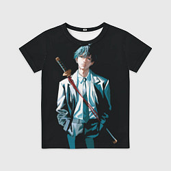 Футболка детская Аки Хаякава в костюме - Человек бензопила, цвет: 3D-принт