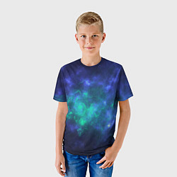 Футболка детская Космический пейзаж во Вселенной, цвет: 3D-принт — фото 2