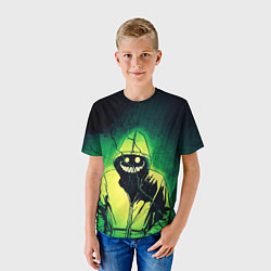 Футболка детская Halloween - призрак в плаще, цвет: 3D-принт — фото 2